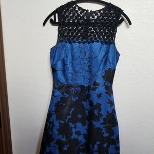 Black and blue dress